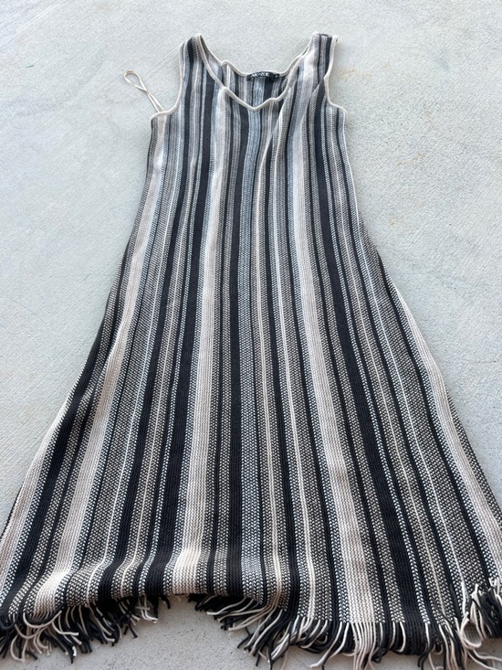 NIC+ZOE Dresses & Skirts - Nic + Zoe Striped Knit Dress in Black & Cream